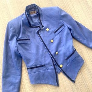 DuVin Army Style Blazer Shoulder Pads Gold Buttons